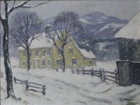 A Connecticut Homestead in Winter, c. 1940